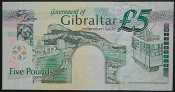 Gibraltar. 5 pounds. 2000. (Pick ... 