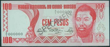 Guinea Bissau. 100 pesos. ... 