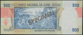 Guinea Bissau. 500 pesos. ... 