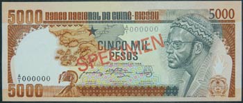 Guinea Bissau. 5000 pesos. ... 