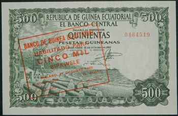 Guinea Ecuatorial. 5000 bipkwele. ... 