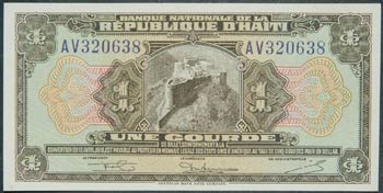 Haití. 1 gourde. L. 1919. (Pick ... 