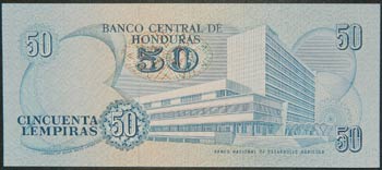 Honduras. 50 lempira. 1.3.1990. ... 