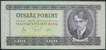 Hungría. 500 forint. 30.9.1980. ... 