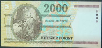 Hungría. 2000 forint. 20.8.2000. ... 