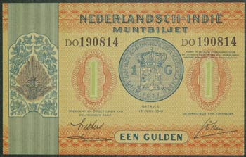 India neerlandesa. 1 gulden. ... 