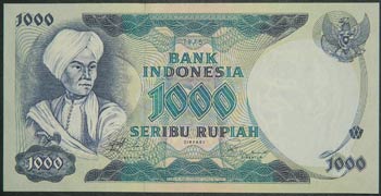 Indonesia. 1000 rupiah. ND;1975. ... 