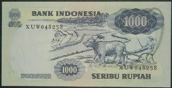 Indonesia. 1000 rupiah. ND;1975. ... 