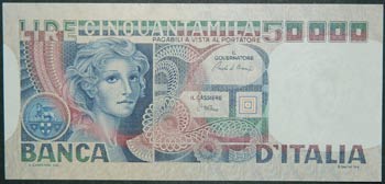 Italia. 50.000 lire. 11.4.1980. ... 