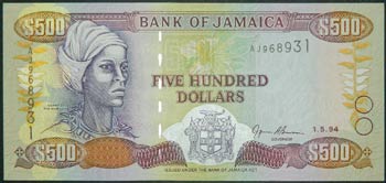 Jamaica. 100 dollars. 1.5.1994. ... 