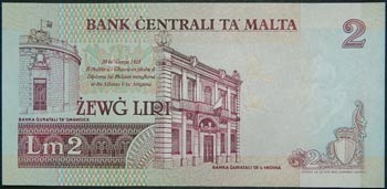 Malta. 2 liri. L. 1967 (1989). ... 