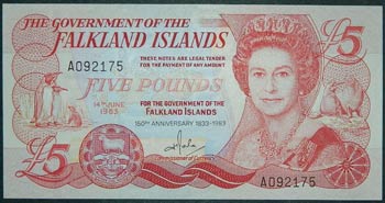 Islas Malvinas. 5 pounds. ... 