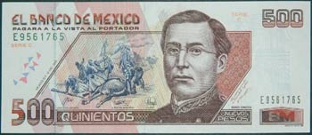 México. 500 nuevos pesos. ... 