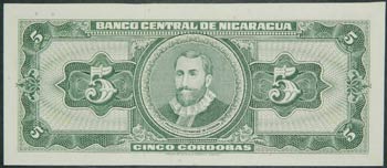Nicaragua. 5 córdobas. D. 1968. ... 