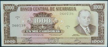 Nicaragua. 1000 córdobas. D. ... 