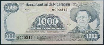 Nicaragua. 1000 córdobas. L. 1984 ... 