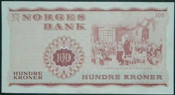 Noruega. 100 kroner. 1969. (Pick ... 