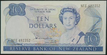 Nueva Zelanda. 10 dollars. ND ... 