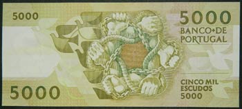 Portugal. 5000 escudos. 2.9.1993. ... 