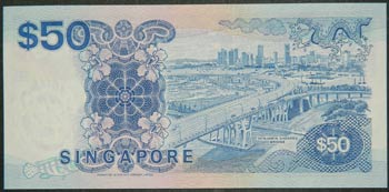 Singapur. 50 dollars. ND (1987). ... 