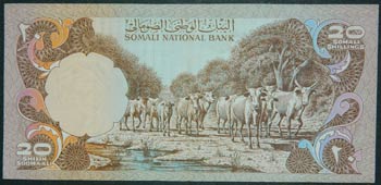 Somalia. 20 shillings. 20 shilin. ... 