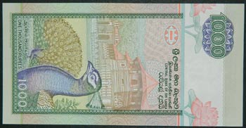 Sri Lanka. 1000 rupees. 1.1.1991. ... 