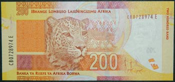 Sudáfrica. 200 rand. ND (2012). ... 