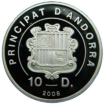 Andorra. 10 diners. 2008. ... 