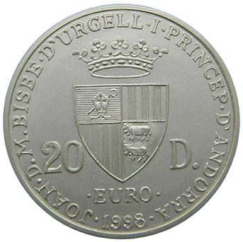 Andorra. 20 diners. 1998. ... 