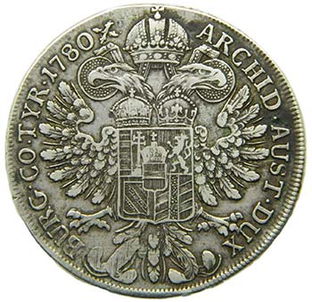 Austria. 1 Thaler. 1780. ... 