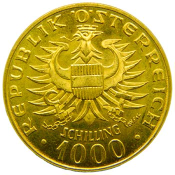 Austria. 1000 schilling. 1976. ... 
