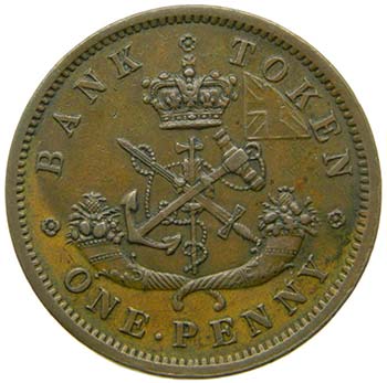 Canada. Token. 1 Penique. 1857. ... 