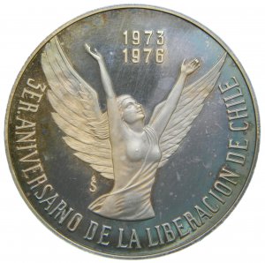Chile. 10 pesos. 1976. 3er. ... 