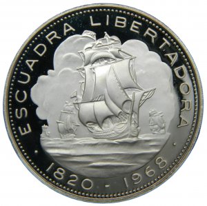 Chile. 10 pesos. 1968. Escudra ... 