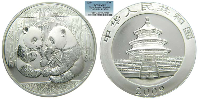 China. 10 Yuan. 2009. Panda. ... 
