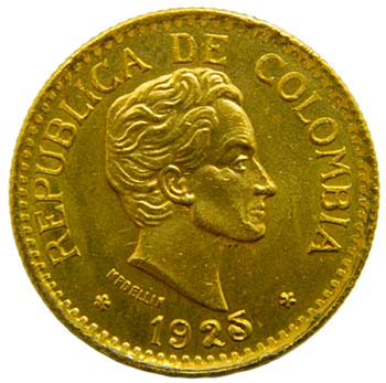 Colombia. 5 pesos. 1925. ... 