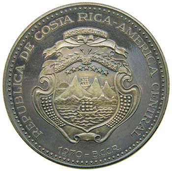 Costa Rica. 20 Colones. 1970. ... 