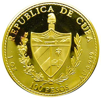 Cuba. 100 pesos. 1991. (km#452). ... 