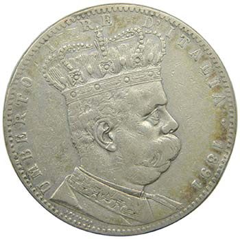 Eritrea. 5 Lire - Tallero. 1891. ... 