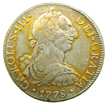 CARLOS III. 8 Reales. 1778 Mexico  ... 
