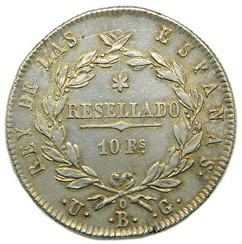 FERNANDO VII. 10 Reales. 1821. UG. ... 