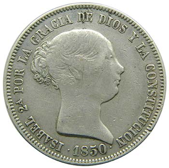 ISABEL II (1833-1868). 20 reales. ... 