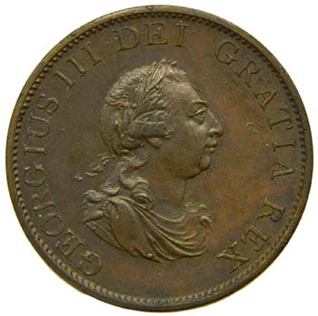 Gran bretaña . 1/2 penny 1799. ... 