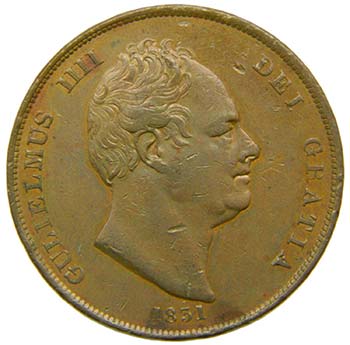 Gran bretaña . penny 1831. ... 