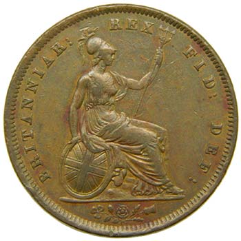 Gran bretaña . penny 1831. ... 