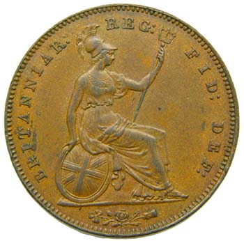 Gran bretaña . penny 1854. ... 