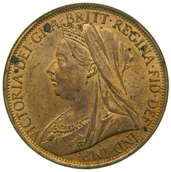 Gran bretaña . penny 1896. ... 