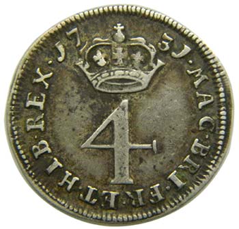 Gran bretaña . 4 Pence. 1751. ... 