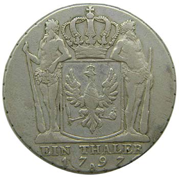 Alemania. Prussia. Thaler. 1797 A. ... 