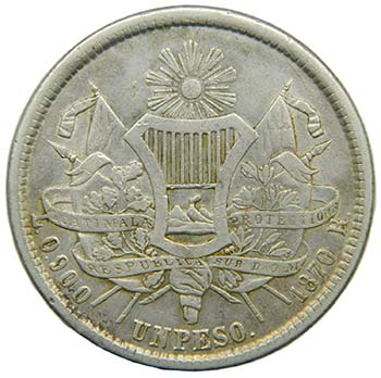 Guatemala. Peso . 1870 R ... 